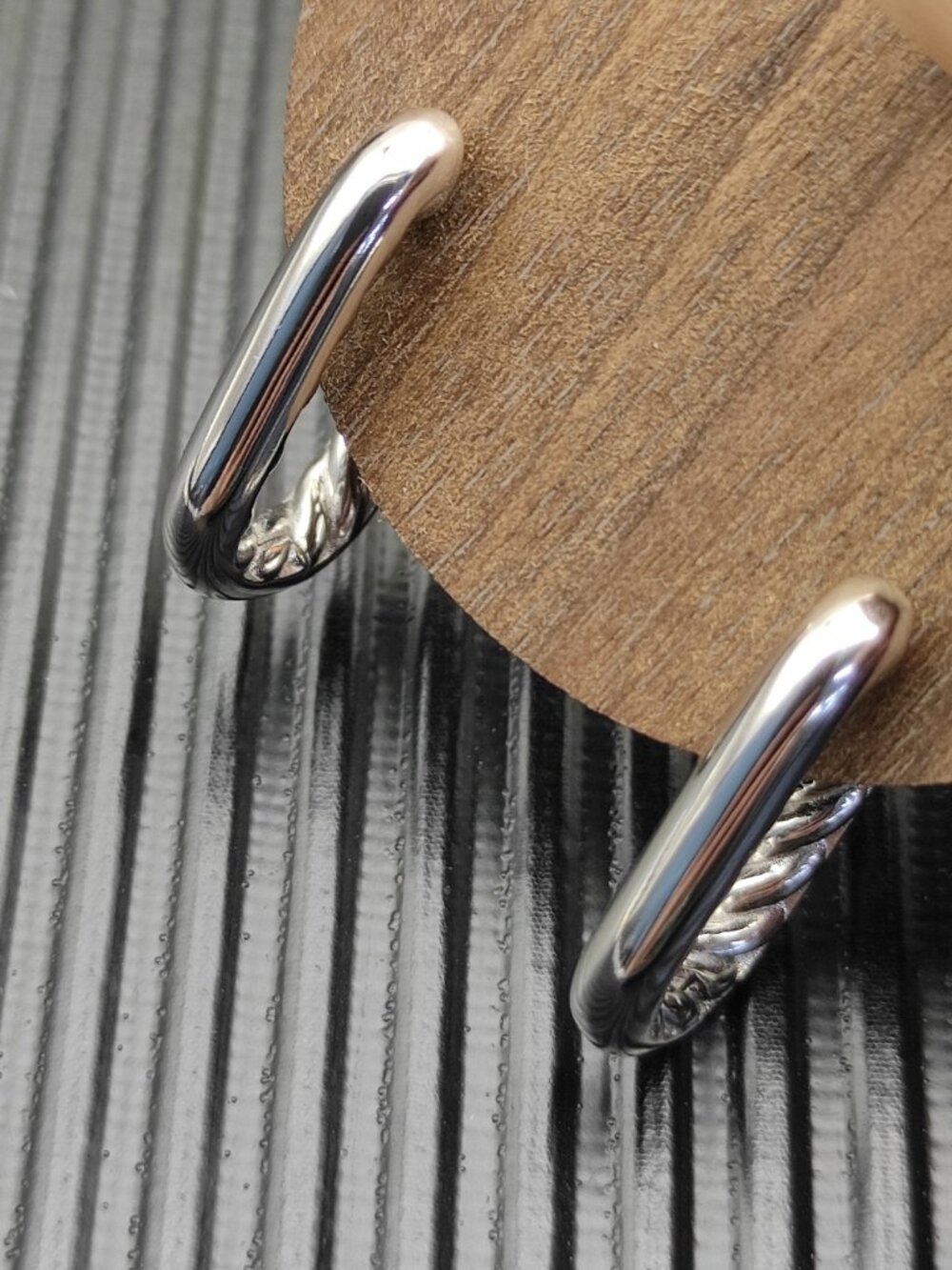 David Yurman 925 Silver Earrings with Original Pouch